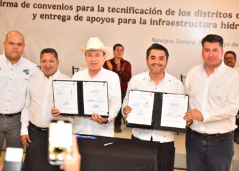 “ES UN DÍA HISTÓRICO PARA EL CAMPO EN SONORA”: DURAZO A PRODUCTORES EN ENTREGA DE APOYOS PARA TECNIFICACIÓN DE INFRAESTRUCTURA HIDROAGRÍCOLA EN VALLES