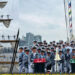 Arriban a Veracruz cadetes del buque ‘Cuauhtémoc’