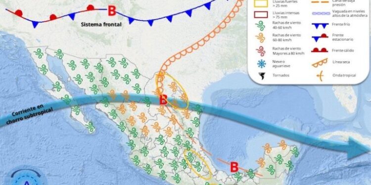 Dos frentes fríos para el fin de semana