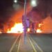 Con vehículos en llamas, bloquean salida norte de Culiacán