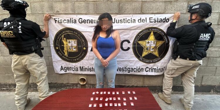 Angélica “N” es detenida en posesión de droga durante operativo en Hermosillo