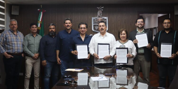 Firman acuerdo para rehabilitación del parque industrial como estrategia para estimular el desarrollo económico de Cajeme