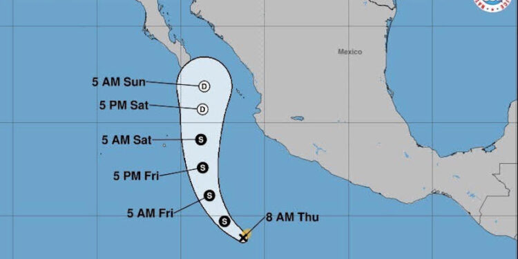 Se ha formado la tormenta tropical ‘Alvin’