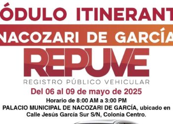 Instala Gobierno de Sonora módulo itinerante de Repuve en Nacozari de García
