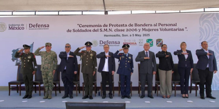 Encabeza Gobernador Durazo Ceremonia de Protesta a jóvenes del Servicio Militar en conmemoración a la Batalla de Puebla