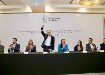 Gobernador Durazo coordina esfuerzos con empresariado para fortalecer seguridad; firman acuerdo Ficoseg