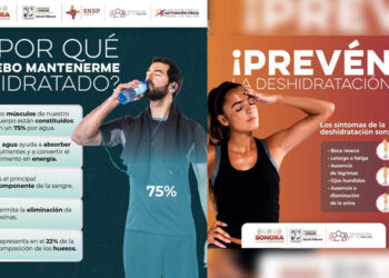 Gobierno de Sonora emite recomendaciones para prevenir deshidratación durante altas temperaturas