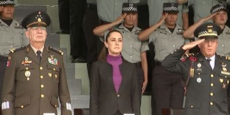Sheinbaum preside aniversario de la Guardia Nacional