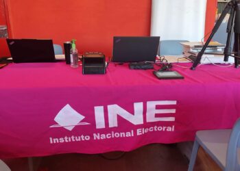 Módulo del INE en Cananea