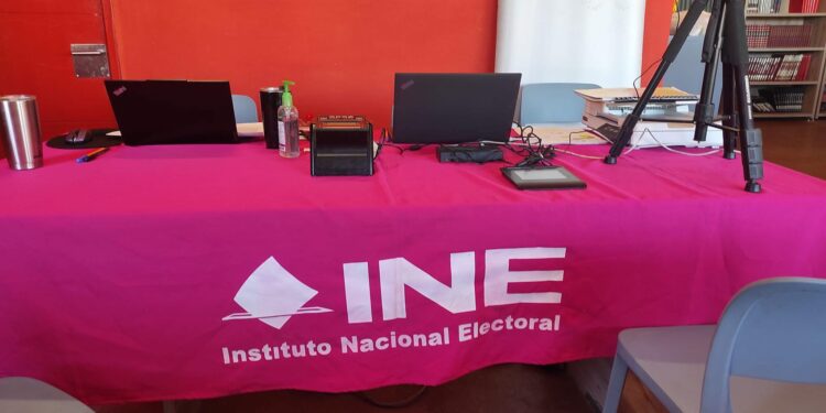 Módulo del INE en Cananea