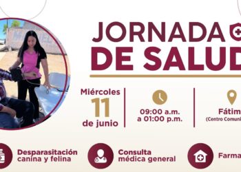 Invita Ayuntamiento de Guaymas a Jornada de Salud en Fátima