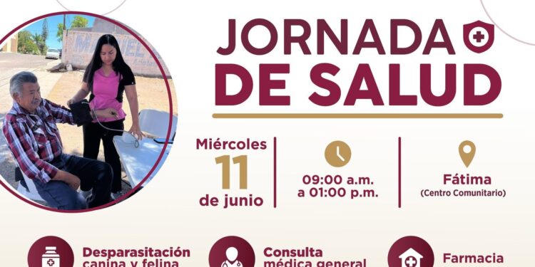 Invita Ayuntamiento de Guaymas a Jornada de Salud en Fátima