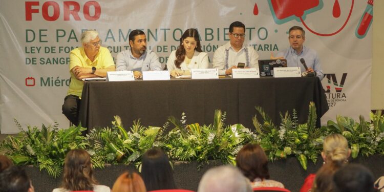 Celebra Congreso de Sonora foro de consulta “Dona Sangre, Dona Vida”