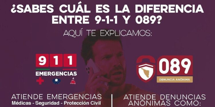 Promueve Gobierno de Sonora función de las líneas 9-1-1 y 089
