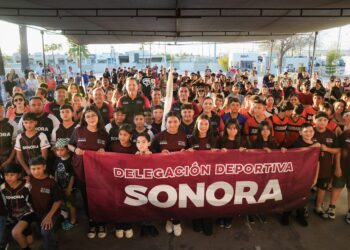 Abandera Gobierno de Sonora a estudiantes que participarán en los Juegos Deportivos Nacionales Escolares: SEC