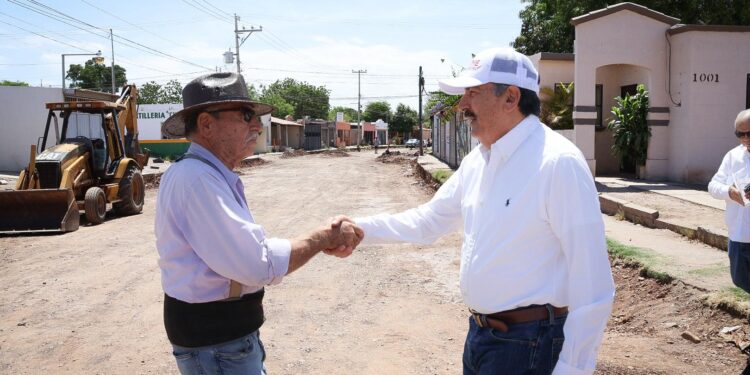 Supervisa Javier Lamarque avances y calidad de trabajos de Obras en proceso de pavimentación