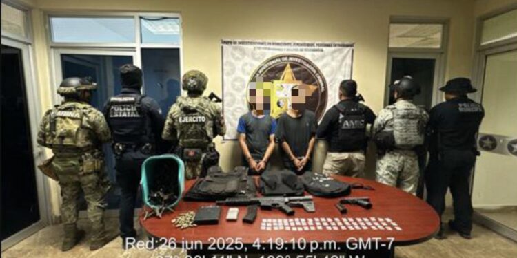 Operativo Coordinado logra rescate de Persona Privada de la libertad y detiene a dos en Cajeme