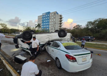 Mueren cuatro personas en accidente vehicular en Cancún, QR