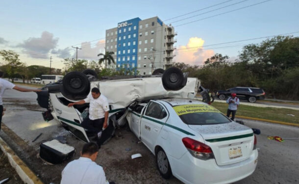 Mueren cuatro personas en accidente vehicular en Cancún, QR