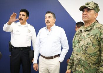 Inaugura presidente Lamarque nueva área del centro de mando y control (c2) de la secretaría de seguridad pública municipal de Cajeme