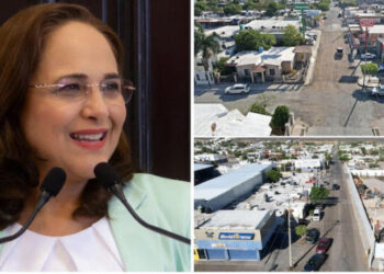 Presenta Ayuntamiento de Guaymas avances en obras de pavimentación