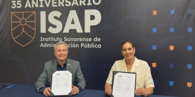 Firman convenio Agua de Hermosillo con ISAP para ofrecer posgrados con descuentos a trabajadores y sus familias