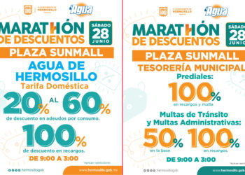 Invita Tesorería Municipal al Maratón de Descuentos este sábado 28