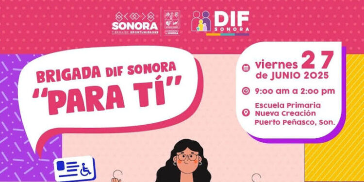Llega Brigada DIF Sonora ‘Para Ti’, a Puerto Peñasco