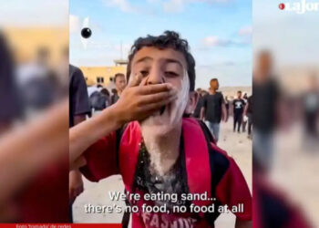Arena, a falta de comida en Gaza