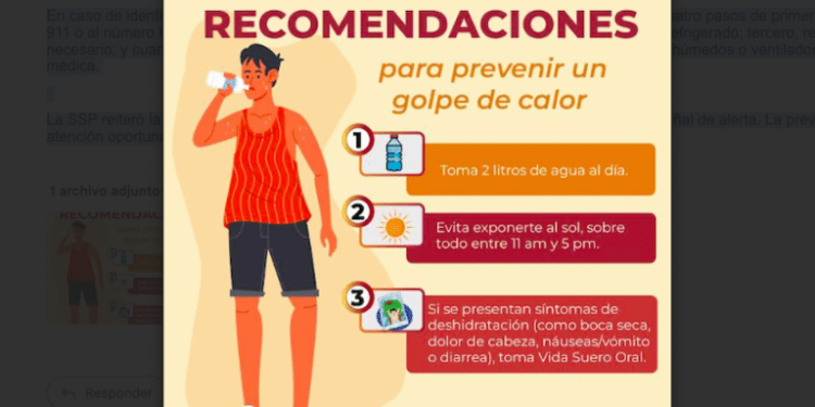 Hacen un llamado a prevenir el golpe de calor