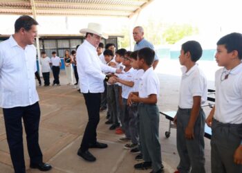 Gobernador Durazo impulsa mejoras en infraestructura del Instituto Kino para garantizar educación integral de niñas y niños