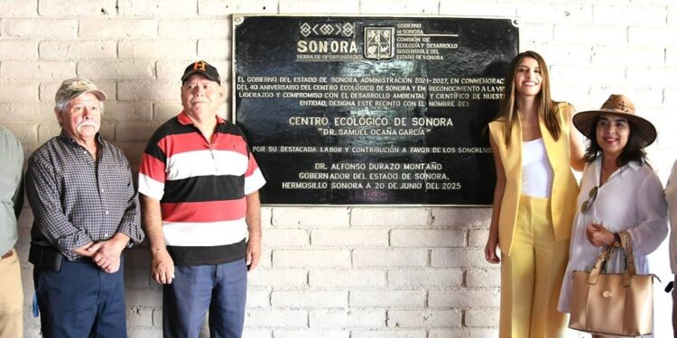 Honra Gobernador Durazo legado del Dr. Samuel Ocaña con nombramiento del Centro Ecológico