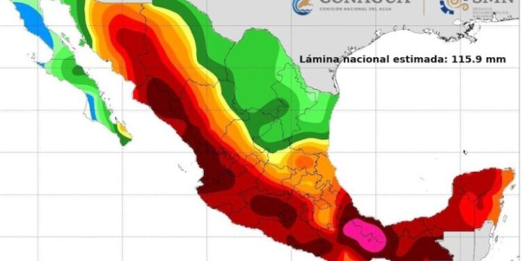 Alertan por pronóstico de lluvias intensas para el mes de julio