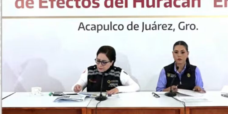 Listas brigadas para atender afectaciones por el huracán Erick en Guerrero: Evelyn Salgado