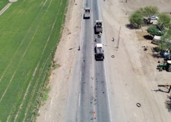 Brinda Obras Públicas mantenimiento en carretera del valle