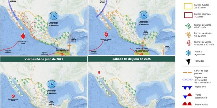 Alertan sobre las lluvias pronosticadas para hoy