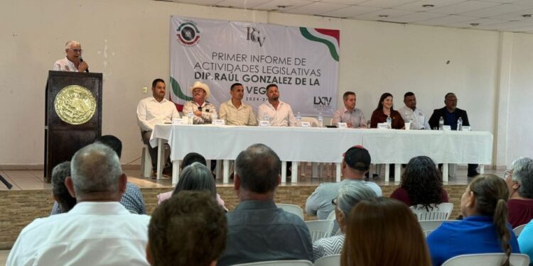 Diputado Raúl González de la Vega rinde su primer informe de actividades legislativas