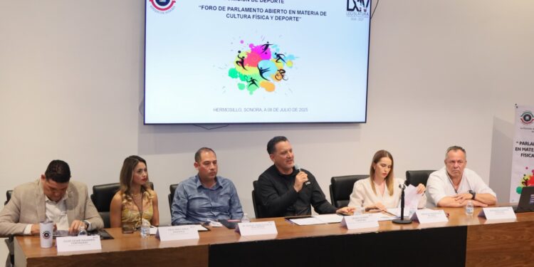 Congreso de Sonora fortalece Ley de Cultura Física y Deporte con parlamento abierto.