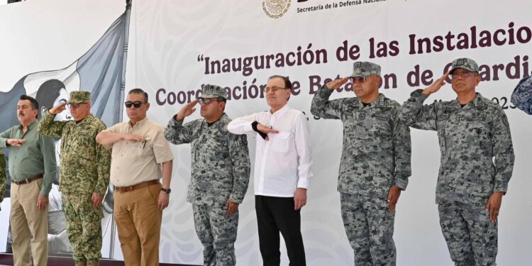 Gobernador Durazo inaugura instalaciones de la Guardia Nacional en Cajeme; suman 19 en Sonora