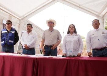 ELÍAS RETES CUMPLE: Banderazo a Inicio de Segunda etapa del colector Nogalitos