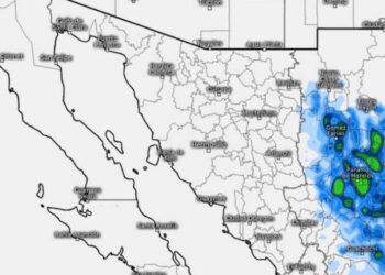 Para el resto de la semana continuarán ausentes tormentas asociadas al monzón mexicano