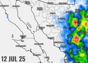 Monzón mexicano mantendrá condiciones muy favorables para la probabilidad de lluvias fuertes a muy fuertes 