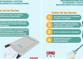 Llama Ayuntamiento de Hermosillo a evitar cruzar arroyos y corrientes durante lluvias