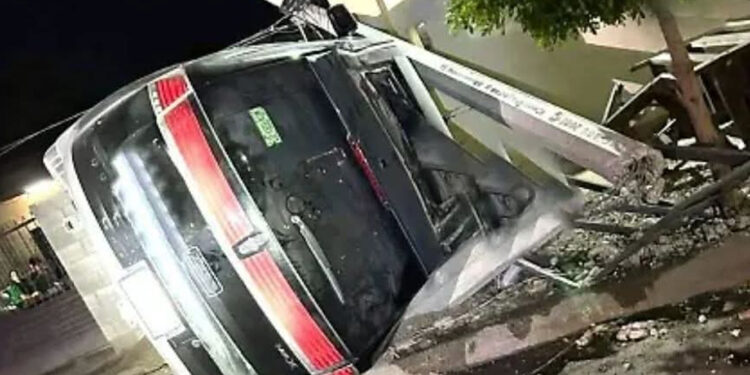 Fuerte Accidente durante la madrugada por exceso de velocidad
