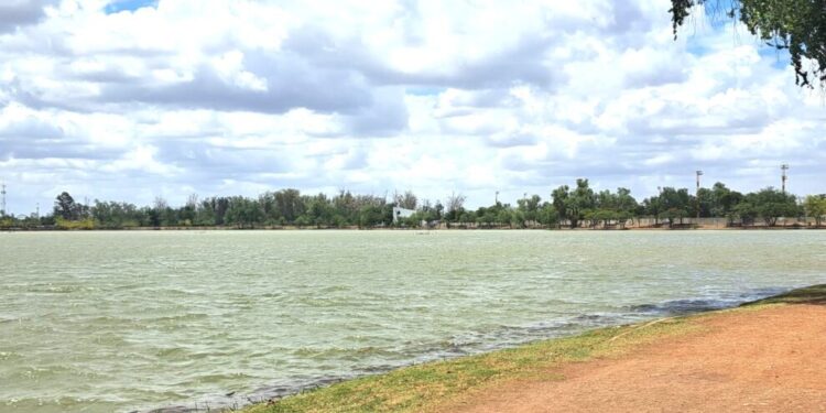 Trabajan en embellecimiento y estabilidad hídrica de la laguna del náinari