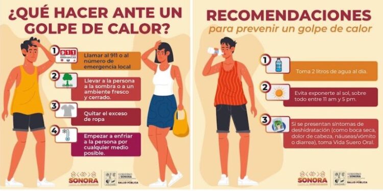 Instan a prevenir el golpe de calor