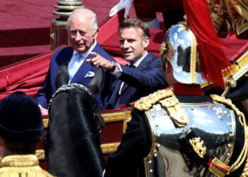 Recibe el rey Carlos III a Macron en Reino Unido