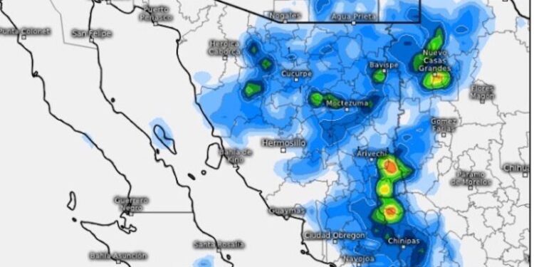 Monzón mexicano ocasionará tormentas eléctricas con lluvias fuertes