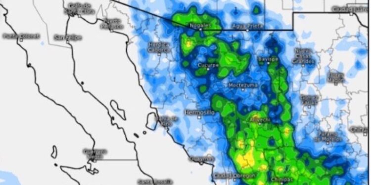 Monzón mexicano mantendrá condiciones muy favorables para la probabilidad de lluvias