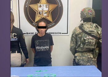 Droga asegurada y mujer detenida en cateos positivos contra el narcomenudeo en Ciudad Obregón